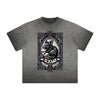 Vintage Frayed Chinese Zodiac Pattern Tee