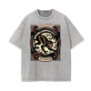 Stone Wash Chinese Zodiac Pattern T Shirt