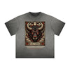 Vintage Frayed Chinese Zodiac Pattern Tee