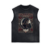 Frayed Edge Chinese Zodiac Graphic Tank Top