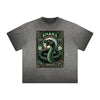 Vintage Frayed Chinese Zodiac Pattern Tee