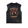 Frayed Edge Chinese Zodiac Graphic Tank Top