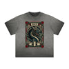 Vintage Frayed Chinese Zodiac Pattern Tee