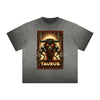 Vintage Frayed Chinese Zodiac Pattern Tee