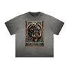 Vintage Frayed Chinese Zodiac Pattern Tee