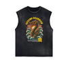 Frayed Edge Chinese Zodiac Graphic Tank Top