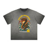 Vintage Frayed Chinese Zodiac Pattern Tee