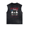 Frayed Edge Retro Revival Graphic Tank Top