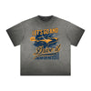 Thick Faded Retro Revival Graphic T Shirt