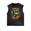 Frayed Edge Retro Revival Graphic Tank Top