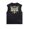 Frayed Edge Winged Monster Graphic Tank Top