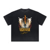 Thick Faded Winged Monster Graphic T Shirt