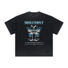 Thick Faded Winged Monster Graphic T Shirt