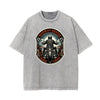 Washed Winged Monster Graphic Cotton Tee