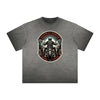 Vintage Frayed Winged Monster Pattern Tee