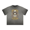 Vintage Frayed Winged Monster Pattern Tee