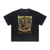 Thick Faded Winged Monster Graphic T Shirt