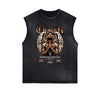 Frayed Edge Winged Monster Graphic Tank Top
