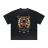 Thick Faded Winged Monster Graphic T Shirt