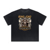 Vintage-Washed Frayed King Graphic Tee