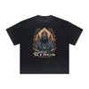 Vintage-Washed Frayed King Graphic Tee