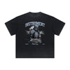 Vintage-Washed Frayed King Graphic Tee