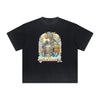 Vintage-Washed Frayed King Graphic Tee