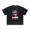 Vintage-Washed Frayed King Graphic Tee