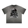 Heavyweight Washed Gothic Death Motif Tee