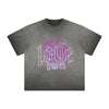 Heavyweight Washed Gothic Death Motif Tee