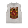 Frayed-Edge Gothic Death Motif Tank