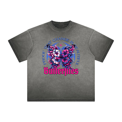 Heavyweight Washed Flower Graphic Tee