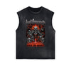 Distressed Flame Graphic Muscle Tank