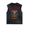 Distressed Flame Graphic Muscle Tank