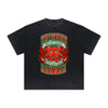 Vintage-Style Frayed Flame Graphic Tee