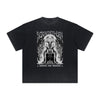 Vintage-Style Frayed Flame Graphic Tee