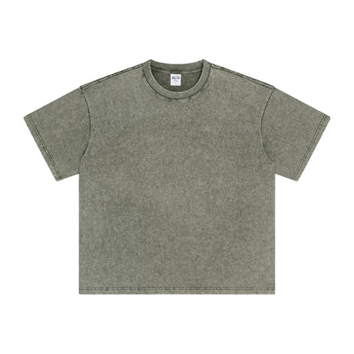 Stone Wash Heavyweight T Shirt 8oz-INNBLAC