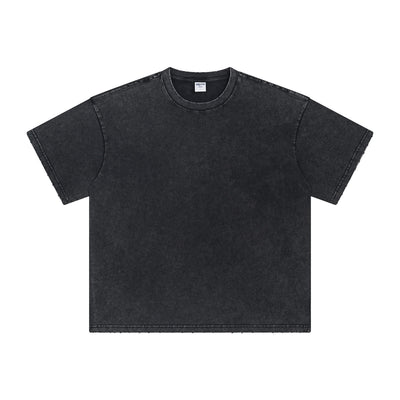 Stone Wash Heavyweight T Shirt 8oz-INNBLAC