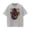 Streetwear Faded Cartoon Pattern Tee