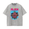 Streetwear Faded Cartoon Pattern Tee