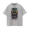 Streetwear Faded Cartoon Pattern Tee