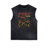 Streetwear Cartoon Graphic Muscle Tank