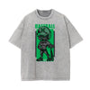 Streetwear Faded Cartoon Pattern Tee