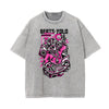 Streetwear Faded Cartoon Pattern Tee