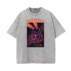 Streetwear Faded Cartoon Pattern Tee