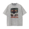 Streetwear Faded Cartoon Pattern Tee