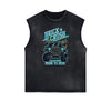 Streetwear Cartoon Graphic Muscle Tank