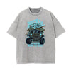 Streetwear Faded Cartoon Pattern Tee
