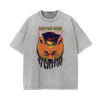 Streetwear Faded Cartoon Pattern Tee