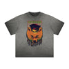 Distressed Streetwear Cartoon Graphic Tee